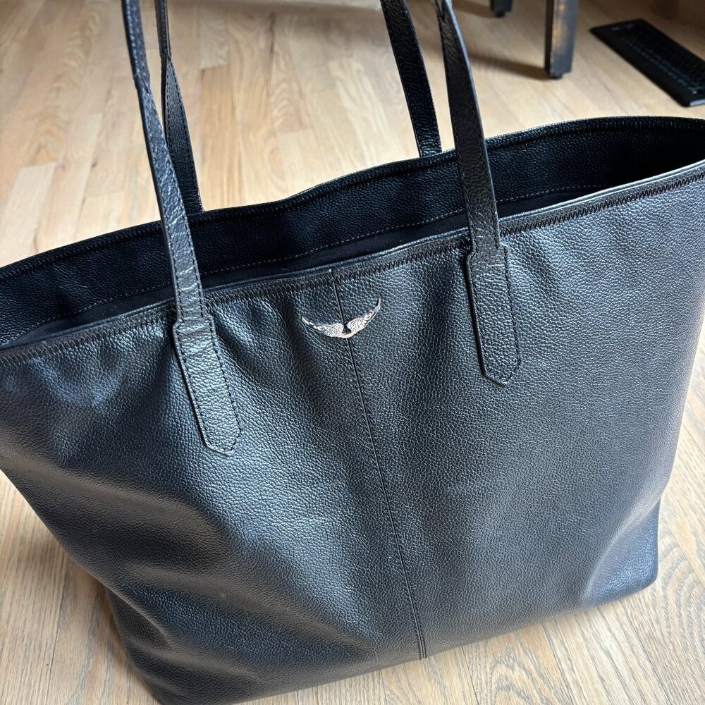 Zadig & Voltaire Mick Pebbled Leather Tote